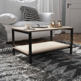 English Elm Commercial Grade Finley Modern Industrial 2 Tier Rectangular Metal and Coffee Table