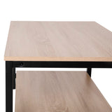 English Elm Commercial Grade Finley Modern Industrial 2 Tier Rectangular Metal and Coffee Table