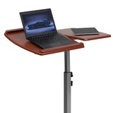 English Elm Angle and Height Adjustable Mobile Laptop Computer Table with Top