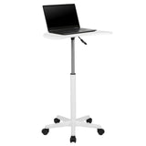 English Elm Sit to Stand Mobile Laptop Computer Desk