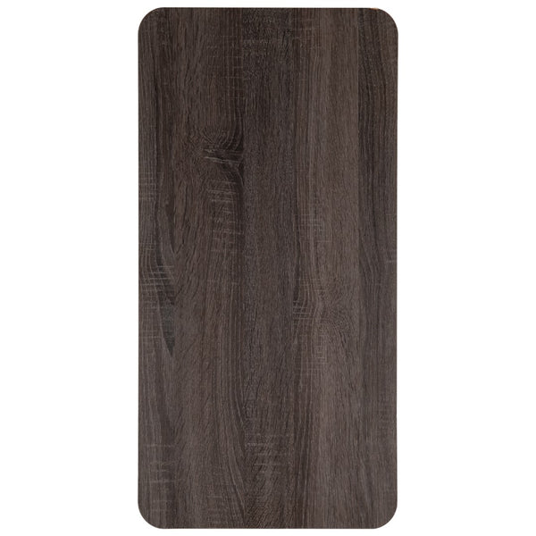 English Elm Commercial Grade Adjustable Overbed Table with Wheels for Home and Hospital