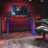 English Elm Gaming Ergonomic Desk with Cup Holder and Headphone Hook