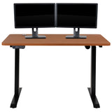 English Elm Electric Height Adjustable Standing Desk - Table Top 48" Wide - 24" Deep ()