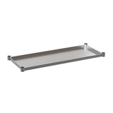 English Elm Commercial Grade Galvanized Under Shelf for Prep and Work Tables - Adjustable Lower Shelf for 24" x 48" Tables