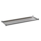 English Elm Commercial Grade Galvanized Under Shelf for Prep and Work Tables - Adjustable Lower Shelf for 24" x 60" Tables