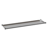 English Elm Commercial Grade Galvanized Under Shelf for Prep and Work Tables - Adjustable Lower Shelf for 30" x 72" Tables