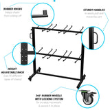 English Elm Commercial Grade Heavy Duty Folding Table and Chairs Mobile Cart-Locking Wheels, Outdoor Cover, Holds up to 84 Folding Chairs or 42 Chairs and 12 Tables,