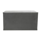 English Elm 120 Gallon Plastic Deck Box - Outdoor Waterproof Storage Box for Patio Cushions, Garden Tools and Pool Toys,