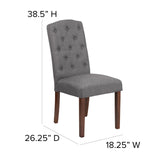 English Elm Series Tufted Parsons Chair