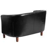 English Elm Commercial Grade Series LeatherSoft Tufted Loveseat