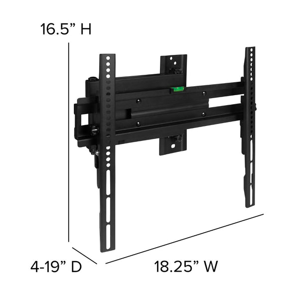 English Elm Full Motion TV Wall Mount - Built-In Level - Fits most TV's 32" - 55" (Weight Cap 55LB)