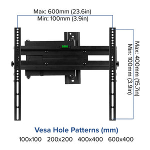 English Elm Full Motion TV Wall Mount - Built-In Level - Fits most TV's 32" - 55" (Weight Cap 55LB)