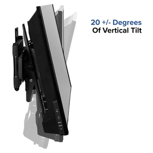 English Elm Full Motion TV Wall Mount - Built-In Level - Fits most TV's 32" - 55" (Weight Cap 55LB)