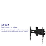 English Elm Full Motion TV Wall Mount - Built-In Level - Fit most TV's 40" - 84" (Weight Cap 100LB)