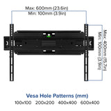 English Elm Full Motion TV Wall Mount - Built-In Level - Fit most TV's 40" - 84" (Weight Cap 100LB)