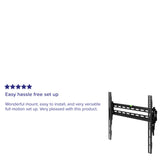 English Elm Tilt TV Wall Mount with Built-In Level - Fits most TV's 32" - 55" (Weight Capacity 120LB)