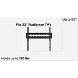 English Elm Tilt TV Wall Mount with Built-In Level - Fits most TV's 32" - 55" (Weight Capacity 120LB)