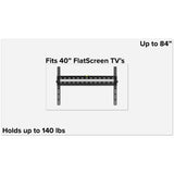 English Elm Tilt TV Wall Mount with Built-In Level - Fits most TV's 40" - 84" (Weight Capacity 140LB)