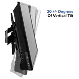 English Elm Tilt TV Wall Mount with Built-In Level - Fits most TV's 40" - 84" (Weight Capacity 140LB)