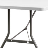 English Elm Commercial Grade 8-Foot Plastic Folding Table