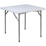 English Elm Commercial Grade 2.81-Foot Square Plastic Folding Table