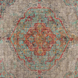 English Elm Distressed Medallion Area Rug - 8' x 10' - Polyester