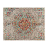 English Elm Distressed Medallion Area Rug - 8' x 10' - Polyester