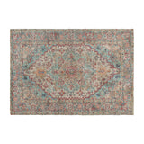 English Elm Distressed Vintage Medallion Area Rug - 5' x 7' - Polyester