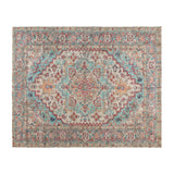 English Elm Distressed Vintage Medallion Area Rug - 8' x 10' - Polyester