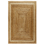 English Elm Natural Fiber Area Rug 8' x 10' - Braided Indoor Rug - Natural Area Rugs