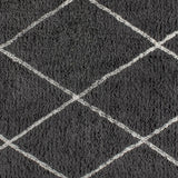 English Elm Shag Style Diamond Trellis Area Rug - 5' x 7' - Polyester (PET)