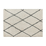 English Elm Shag Style Diamond Trellis Area Rug - 5' x 7' - Polyester (PET)