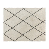 English Elm Shag Style Diamond Trellis Area Rug - 8' x 10' - Polyester (PET)