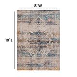 English Elm Artisan Old English Style Traditional Rug - 8' x 10' -