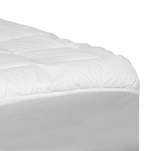 English Elm Mattress Pad - Deep Pocket - Twin Size - Quilted Cotton Top - Hypoallergenic - Fits 8"-21" Mattresses