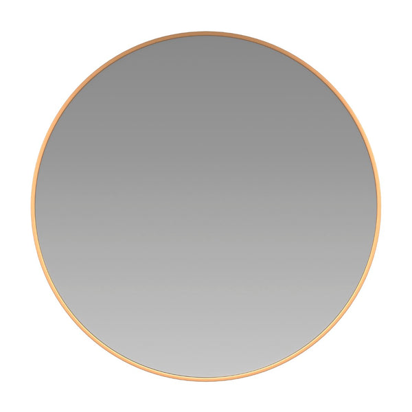 English Elm 36" Round Metal Framed Wall Mirror - Large Accent Mirror for Bathroom, Vanity, Entryway, Dining Room, & Living Room