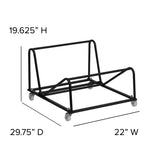 English Elm Commercial Grade Sled Base Stack Chair Dolly