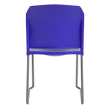 English Elm Commercial Grade Series 880 lb. Capacity Full Back Contoured Stack Chair with Gray Powder Coated Sled Base