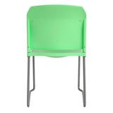 English Elm Commercial Grade Series 880 lb. Capacity Full Back Contoured Stack Chair with Gray Powder Coated Sled Base