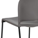 English Elm Commercial Grade Series 880 lb. Capacity Full Back Contoured Stack Chair with Black Powder Coated Sled Base