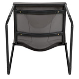 English Elm Commercial Grade Series 880 lb. Capacity Full Back Contoured Stack Chair with Black Powder Coated Sled Base