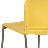 English Elm Commercial Grade Series 880 lb. Capacity Full Back Contoured Stack Chair with Gray Powder Coated Sled Base