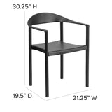 English Elm Commercial Grade Series 1000 lb. Capacity Plastic Cafe Stack Chair