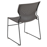 English Elm Commercial Grade Series 661 lb. Capacity Full Back Stack Chair with Black Powder Coated Frame