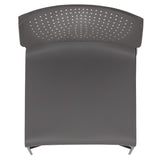 English Elm Commercial Grade Series 661 lb. Capacity Full Back Stack Chair with Black Powder Coated Frame