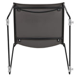 English Elm Commercial Grade Series 661 lb. Capacity Full Back Stack Chair with Black Powder Coated Frame