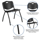 English Elm Commercial Grade Series 880 lb. Capacity Plastic Stack Chair