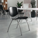 880 lb. Capacity Stack Chair with Titanium Gray Frame - Commercial Grade