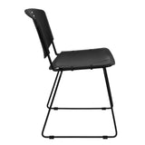 English Elm Commercial Grade Series 400 lb. Capacity Plastic Stack Chair with Frame