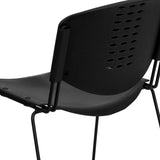 English Elm Commercial Grade Series 400 lb. Capacity Plastic Stack Chair with Frame